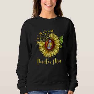 German Shorthaired Pointer Mum Dog Sunflower Mothe Sweatshirt