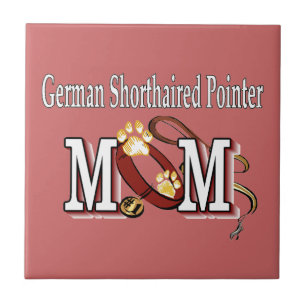 German Shorthaired Pointer Mum Gifts Ceramic Tile