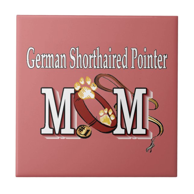 German Shorthaired Pointer Mum Gifts Ceramic Tile (Front)