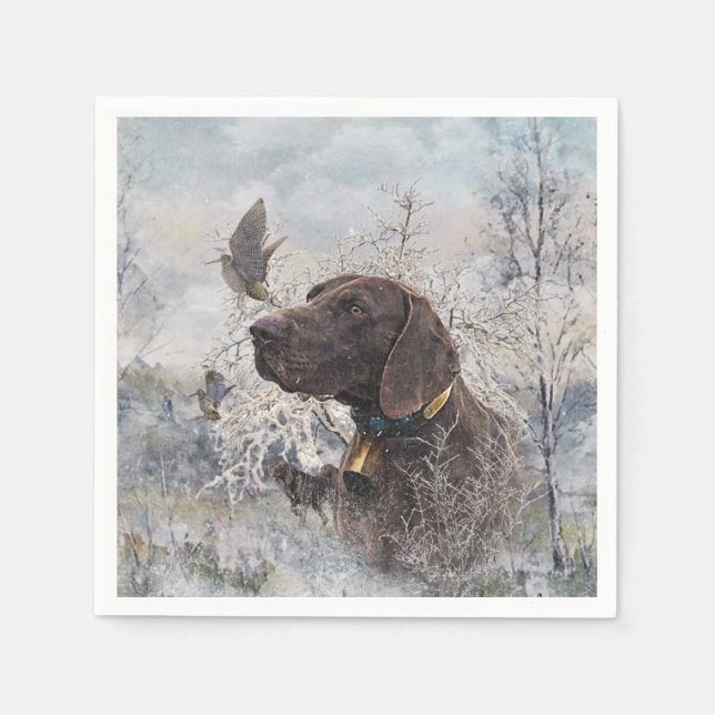 German Shorthaired Pointer Napkin (Front)