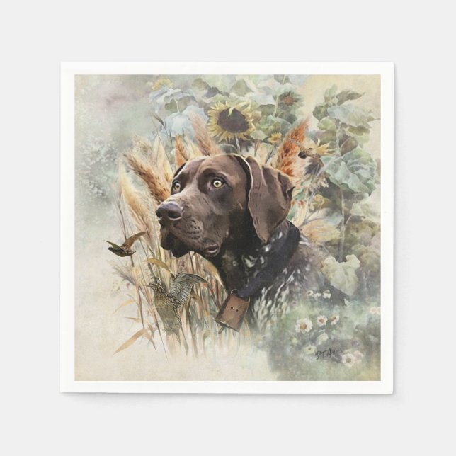 German Shorthaired Pointer Napkin (Front)