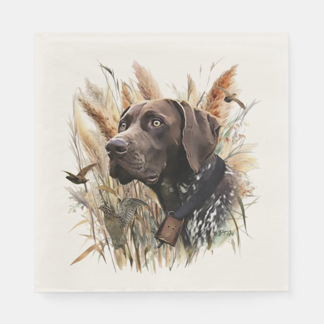 German Shorthaired Pointer Napkin (Front)