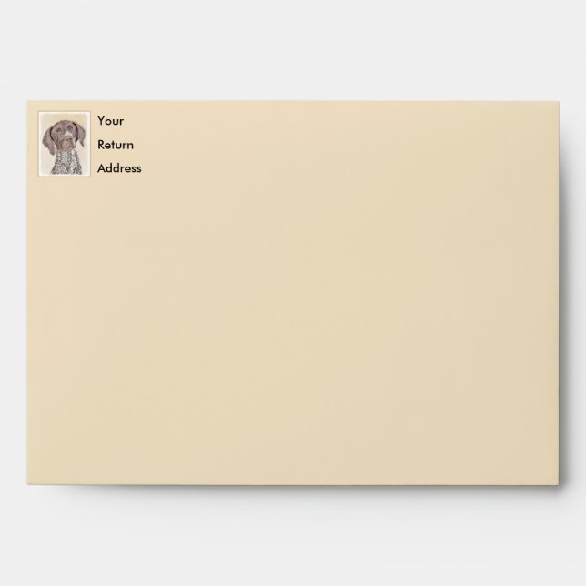 German Shorthaired Pointer Painting - Dog Art Envelope (Front)