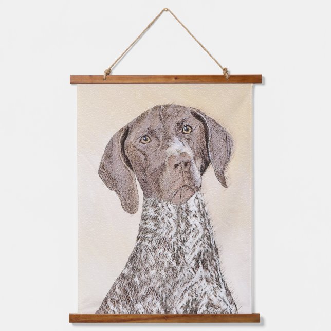 German Shorthaired Pointer Painting - Dog Art Hanging Tapestry (Front)