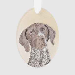German Shorthaired Pointer Painting - Dog Art Ornament