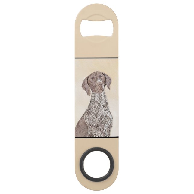 German Shorthaired Pointer Painting - Original Art (Back)