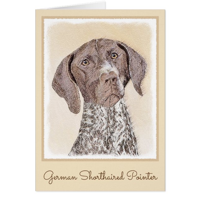 German Shorthaired Pointer Painting - Original Art (Front)