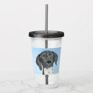 German Shorthaired Pointer Painting - Original Art Acrylic Tumbler