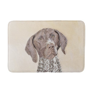 German Shorthaired Pointer Painting - Original Art Bath Mat