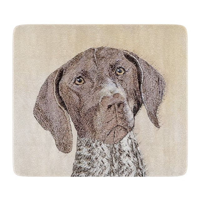 German Shorthaired Pointer Painting - Original Art Cutting Board (Front)