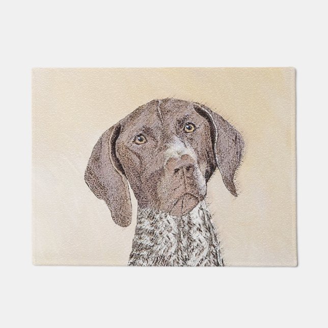 German Shorthaired Pointer Painting - Original Art Doormat (Front)
