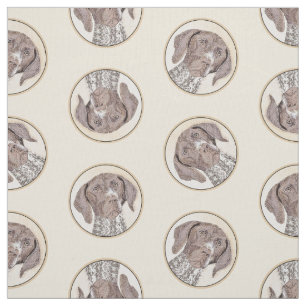 German Shorthaired Pointer Painting Original Art Fabric
