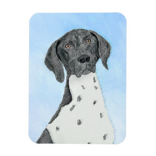 German Shorthaired Pointer Painting - Original Art Magnet