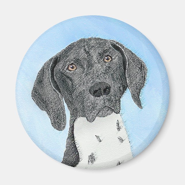 German Shorthaired Pointer Painting - Original Art Magnet (Front)