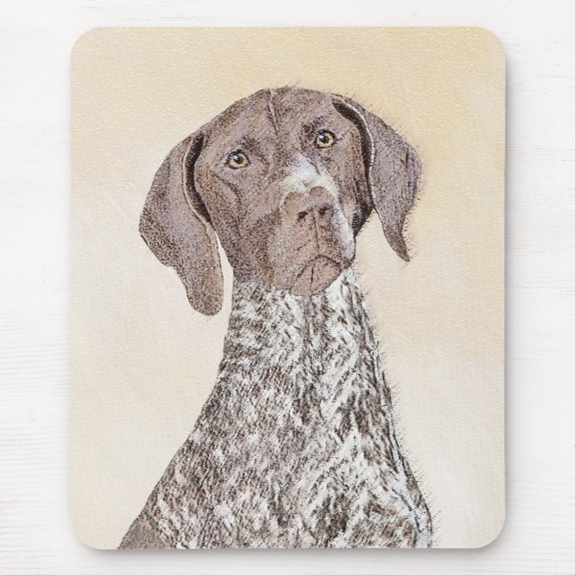 German Shorthaired Pointer Painting - Original Art Mouse Pad (Front)
