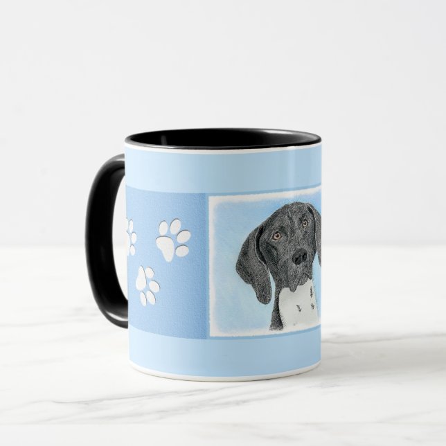 German Shorthaired Pointer Painting - Original Art Mug (Front Left)