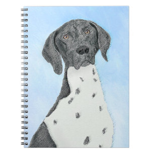 German Shorthaired Pointer Painting - Original Art Notebook