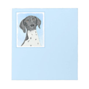 German Shorthaired Pointer Painting - Original Art Notepad