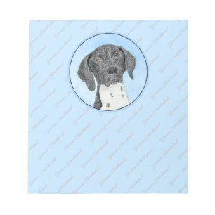 German Shorthaired Pointer Painting - Original Art Notepad