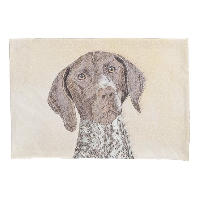 German Shorthaired Pointer Painting - Original Art Pillowcase (Front)