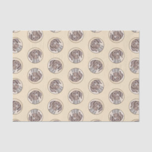 German Shorthaired Pointer Painting Original Art Tissue Paper