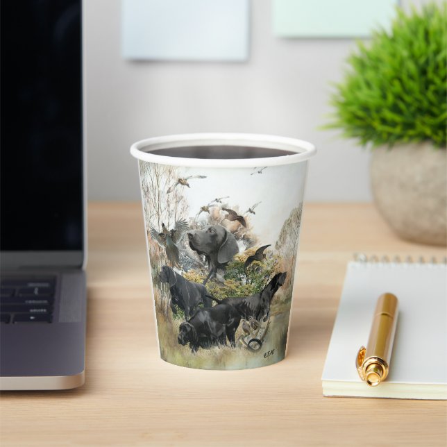 German Shorthaired pointer   Paper Cups (Insitu)