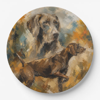 German Shorthaired Pointer Paper Plate