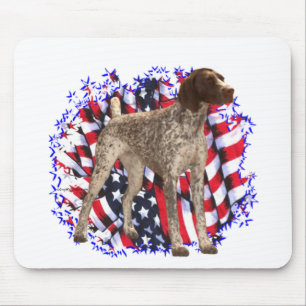 German Shorthaired Pointer Patriot Mouse Pad