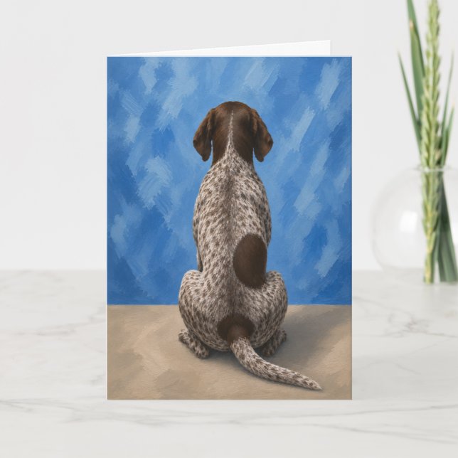 German Shorthaired Pointer Pet Sympathy Card (Front)