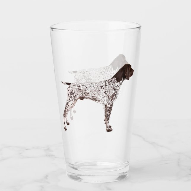 GERMAN SHORTHAIRED POINTER - Pint Glass Double (Front)