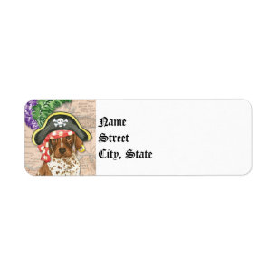 German Shorthaired Pointer Pirate Label Return Address Label