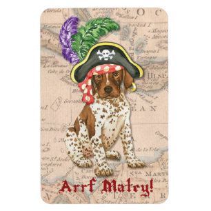 German Shorthaired Pointer Pirate Magnet