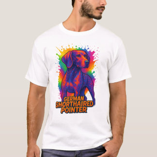 German Shorthaired Pointer Pop Art – Colourful Neo T-Shirt