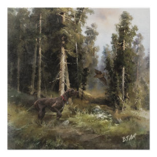 German Shorthaired pointer Poster
