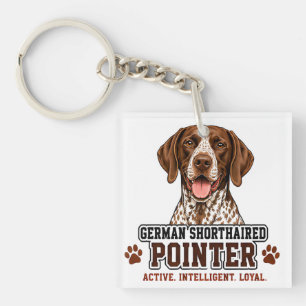 🐾 German Shorthaired Pointer Pride 🐾 Key Ring