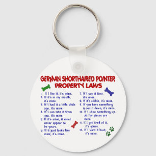 GERMAN SHORTHAIRED POINTER Property Laws 2 Key Ring