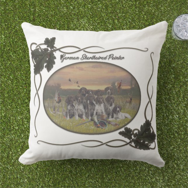 German Shorthaired Pointer Puppies    Cushion (Grass)