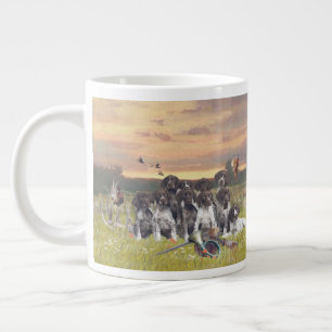 German Shorthaired Pointer Puppies Large Coffee Mug