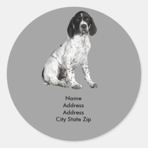 German Shorthaired Pointer Puppy Address Label