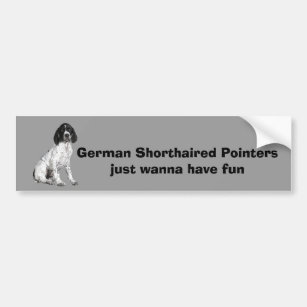 German Shorthaired Pointer Puppy Bumper Sticker