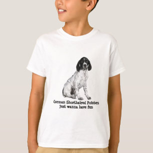 German Shorthaired Pointer Puppy Kids Unisex Shirt