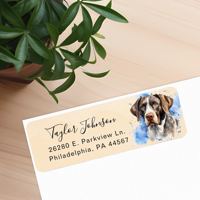 German Shorthaired Pointer Return Address Label (Creator Uploaded)