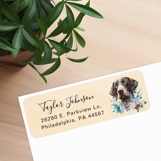 German Shorthaired Pointer Return Address Label (Creator Uploaded)