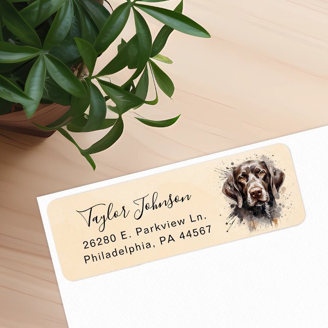German Shorthaired Pointer Return Address Label (Creator Uploaded)