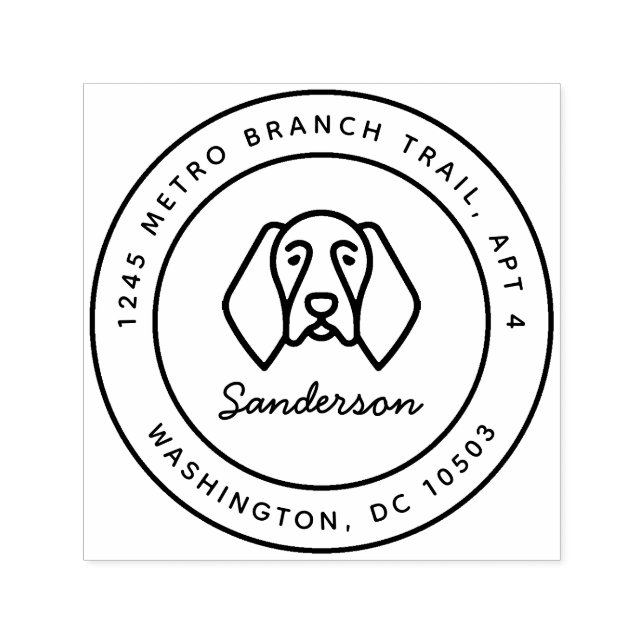 German Shorthaired Pointer Return Address Stamp (Design)