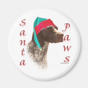 German Shorthaired Pointer Santa Paws Magnet