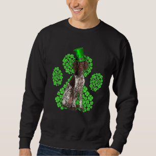 German Shorthaired Pointer Shamrock Clovers St Pat Sweatshirt