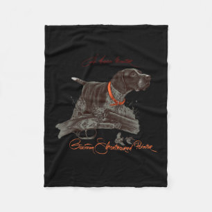 German Shorthaired Pointer Shirt. Born Hunter Fleece Blanket