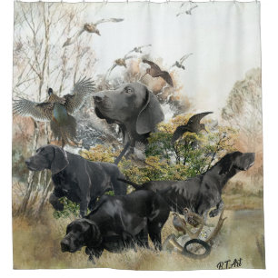 German Shorthaired pointer Shower Curtain