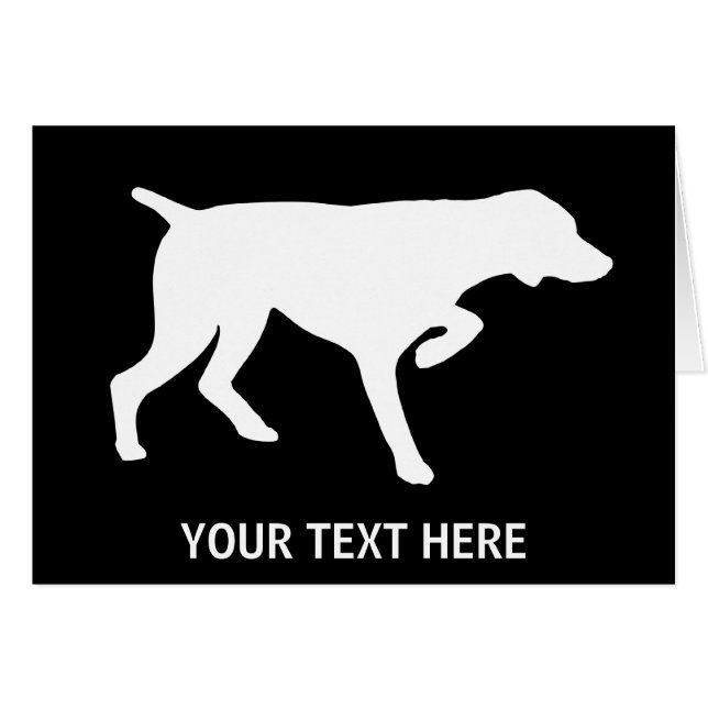 German Shorthaired Pointer silhouette (Front Horizontal)